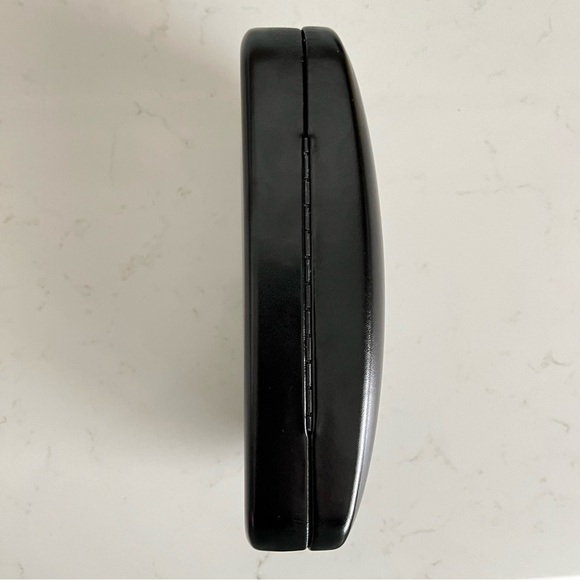 NEW Coach Shiny Black Rectangle Medium Hard Clamshell Dome Sunglass Case - Picture 5 of 10